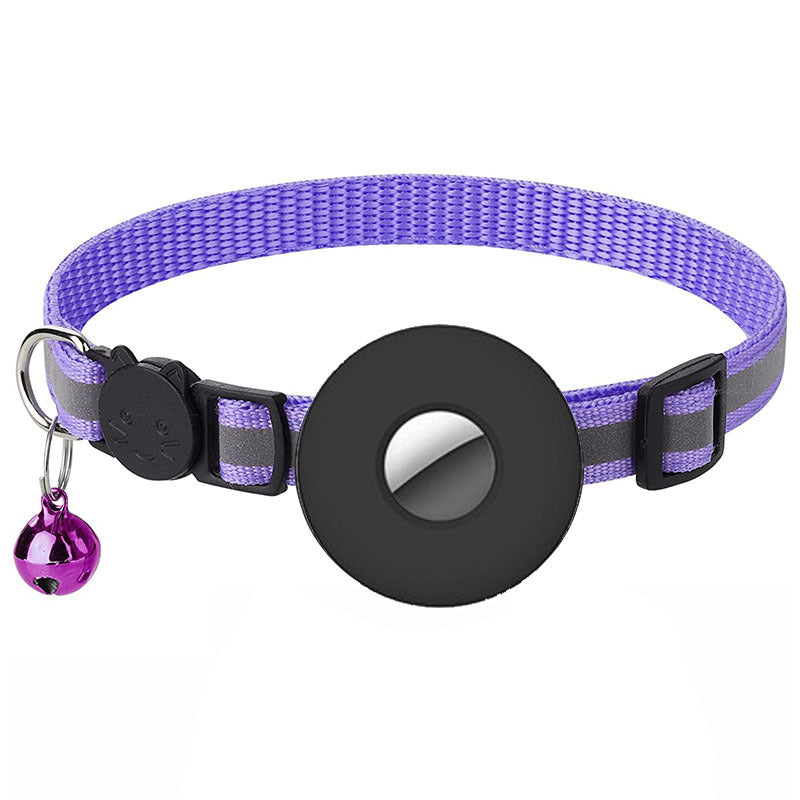 Reflective Air Tag Cat Collar with Bell for Pet Tracking