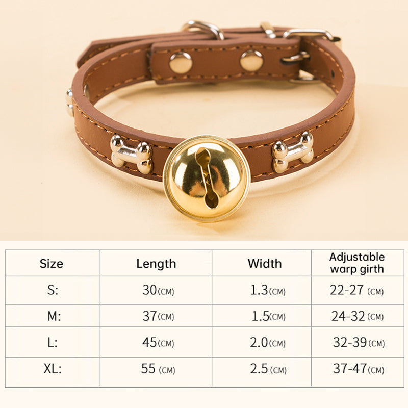 Claw Print Bone Alloy Pet Collar Bell for Dogs & Cats