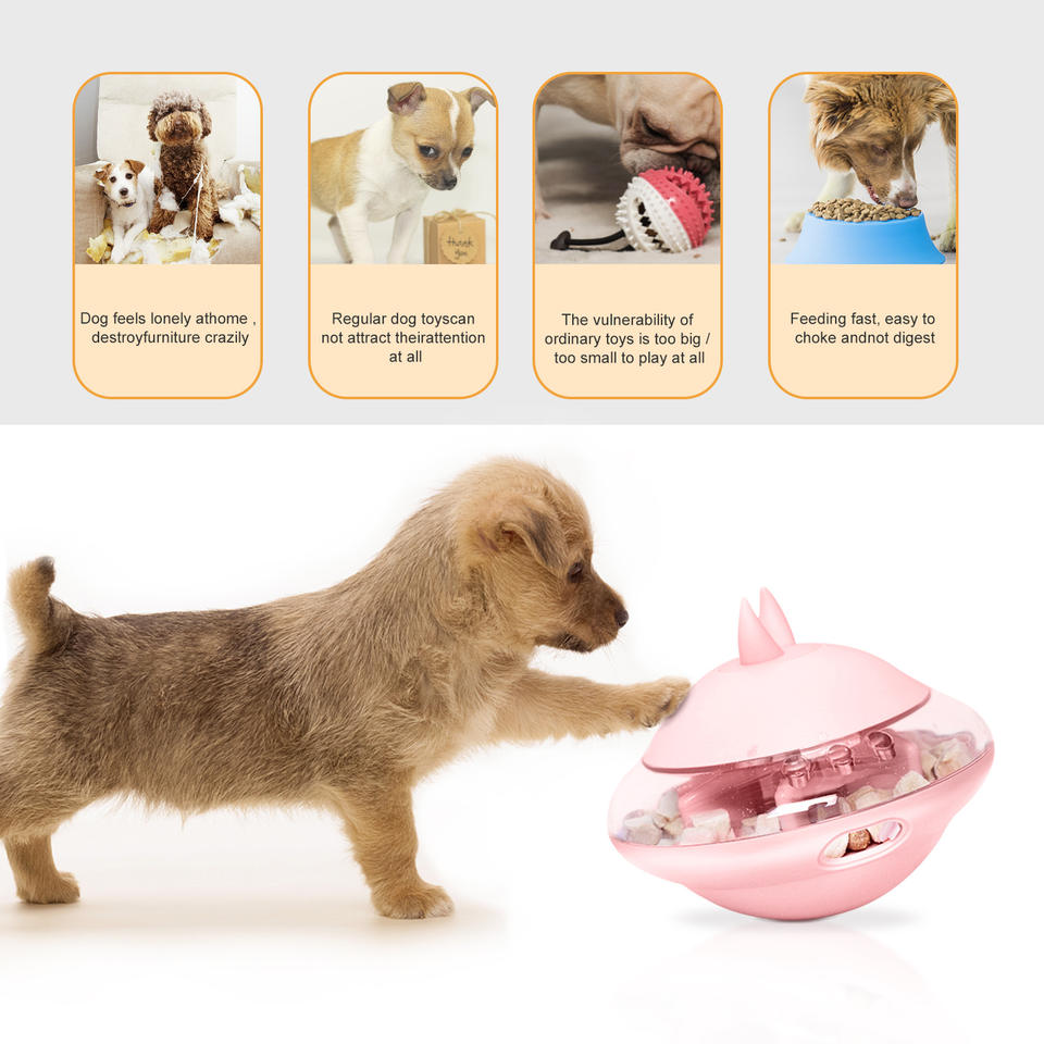 Durable UFO Treat Ball for Dogs – IQ Training Feeding Toy