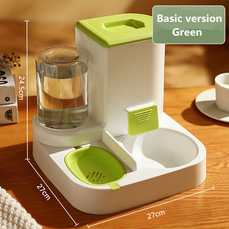 Automatic Cat Feeder with Stainless Steel Bowls – Pet Food Dispenser for Cats and Dogs