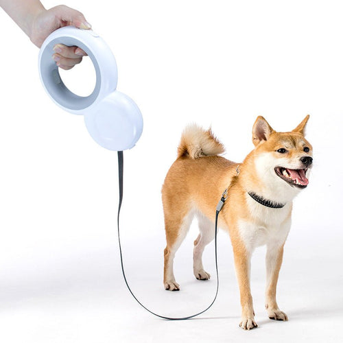4 - in - 1 LED Retractable Dog Leash with Night Light - Tail Tales