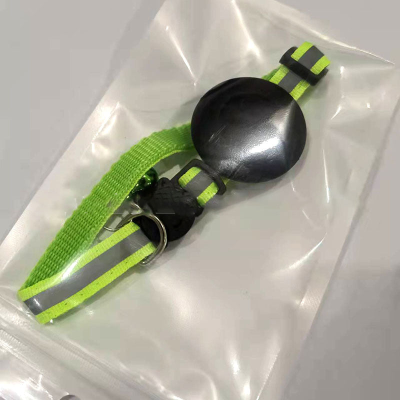 Reflective Air Tag Cat Collar with Bell for Pet Tracking
