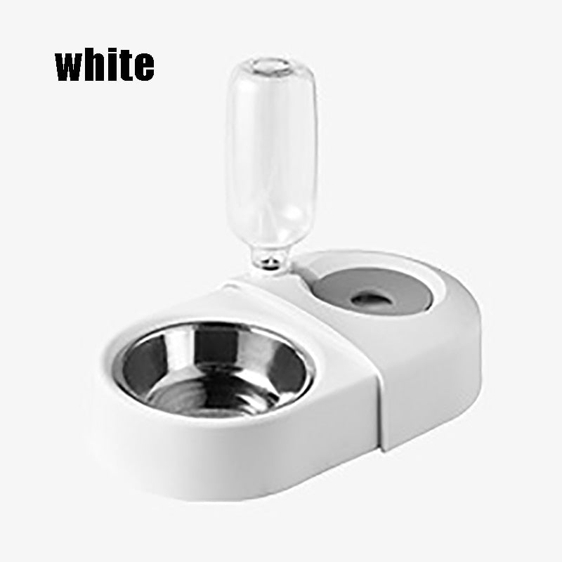 2-in-1 Dog & Cat Feeding Bowl with Automatic Water Refill