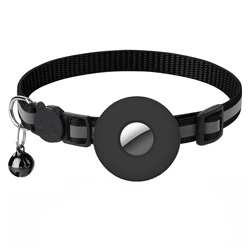 Reflective Air Tag Cat Collar with Bell for Pet Tracking