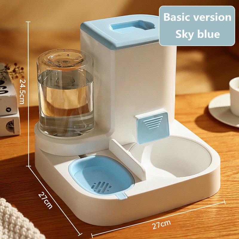 Automatic Cat Feeder with Stainless Steel Bowls – Pet Food Dispenser for Cats and Dogs - Tail Tales