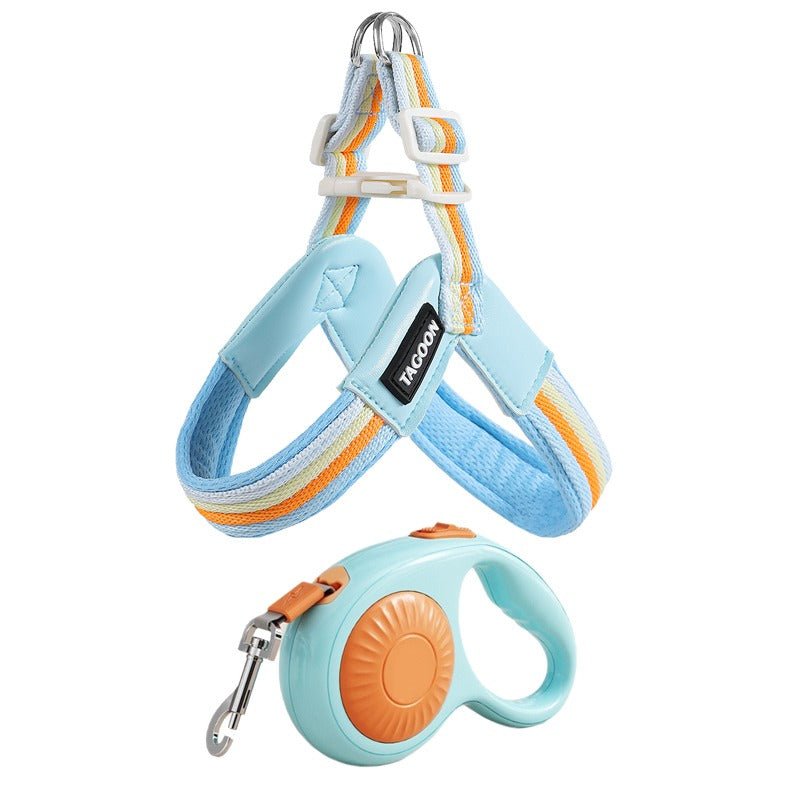 Dog leash chest strap vest style small and medium-sized dog - Tail Tales