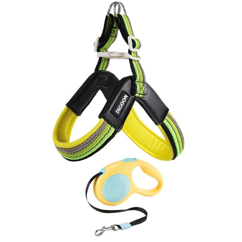 Dog leash chest strap vest style small and medium-sized dog - Tail Tales