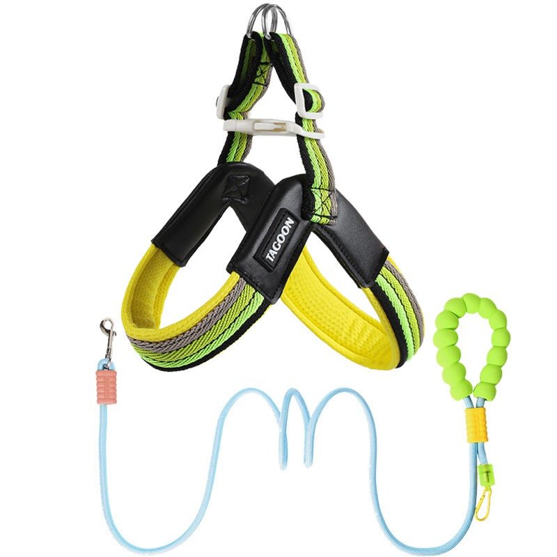 Dog leash chest strap vest style small and medium-sized dog - Tail Tales