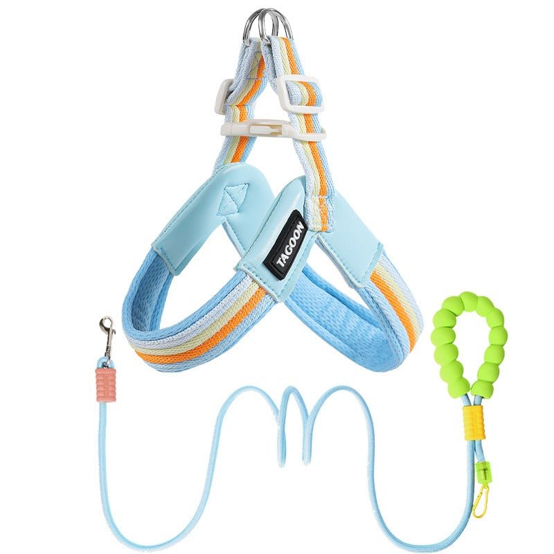 Dog leash chest strap vest style small and medium-sized dog - Tail Tales