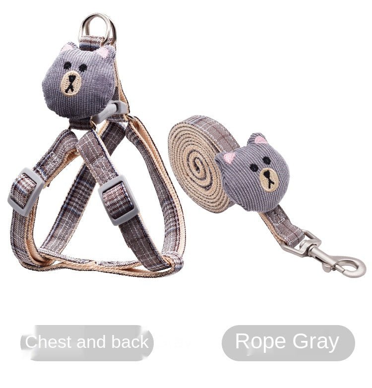 Dog Rope Bear Puppet Dog Traction Rope Adjustable Cat Rope Dog Rope Dog Chain Cat Rope Pet Traction Rope - Tail Tales