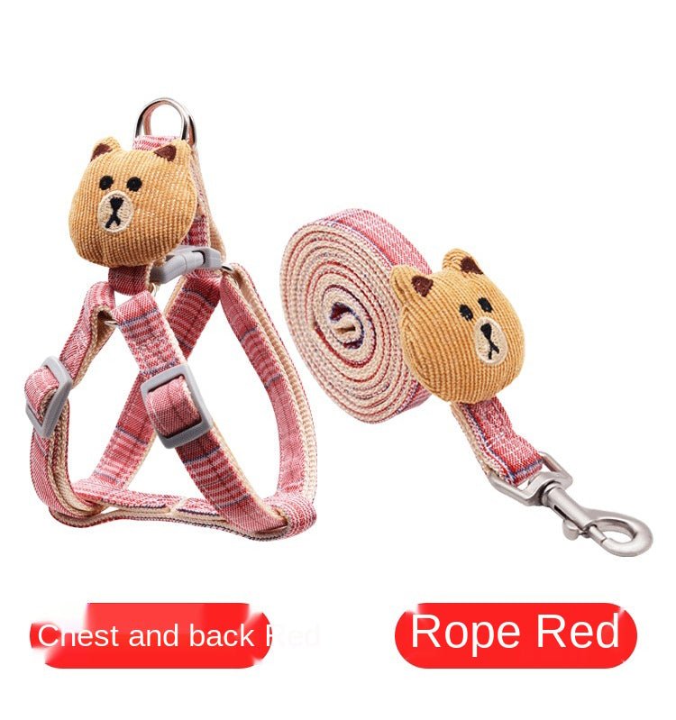 Dog Rope Bear Puppet Dog Traction Rope Adjustable Cat Rope Dog Rope Dog Chain Cat Rope Pet Traction Rope - Tail Tales
