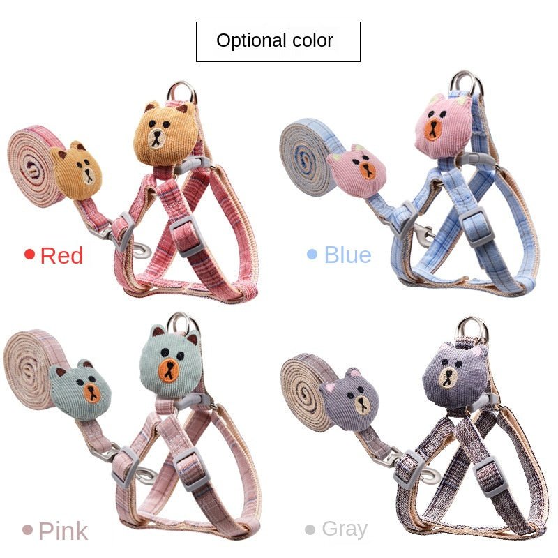 Dog Rope Bear Puppet Dog Traction Rope Adjustable Cat Rope Dog Rope Dog Chain Cat Rope Pet Traction Rope - Tail Tales