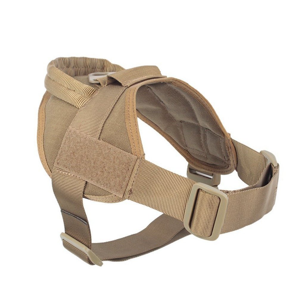 Dog Tactical Vest Nylon Outdoor Waterproof Dog Clothing Large And Medium-Sized Dog Training Vest Chest Strap Traction - Tail Tales