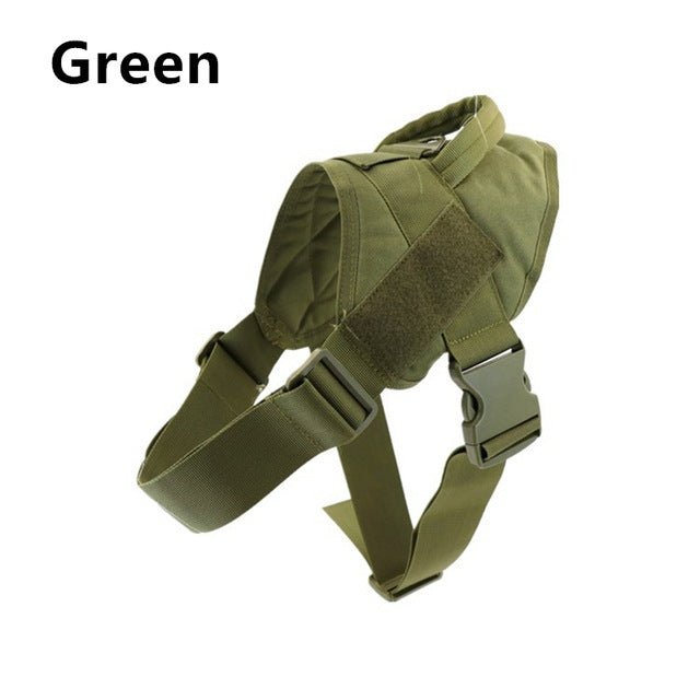 Dog Tactical Vest Nylon Outdoor Waterproof Dog Clothing Large And Medium-Sized Dog Training Vest Chest Strap Traction - Tail Tales