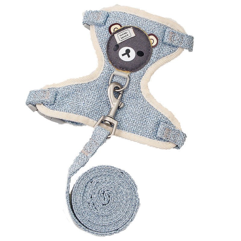 Dog Traction Rope Vest Type Teddy Small Dog Pet Chest Strap Dog Chain Walking Dog Rope Supplies - Tail Tales