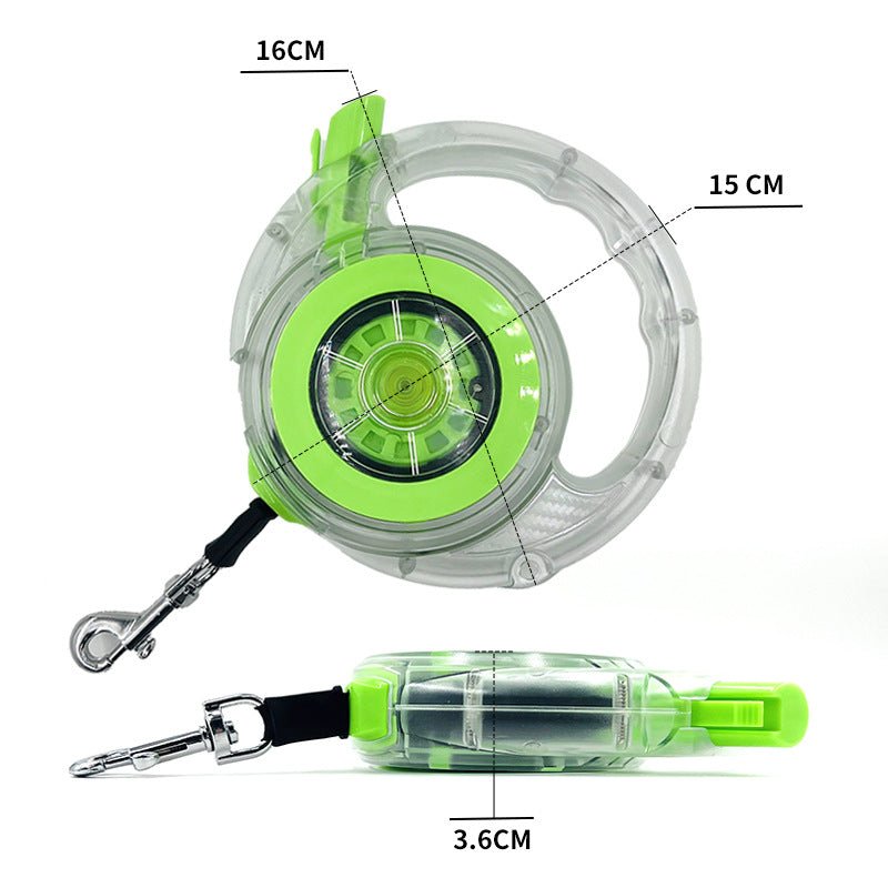 New Explosion-Proof Okinawa Traction Rope Automatic Retractable Small And Medium-Sized Dog Walking Dog Rope Pet Supplies Dog Traction Device - Tail Tales