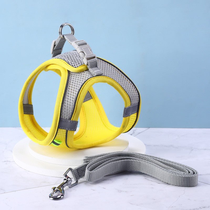 Reflective Pet Harness & Leash Set – Vest Style Dog & Cat Chest Harness - Tail Tales