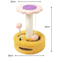 Sunflower Cat Tree – Small Cat Climbing Tower with Scratch Posts & Ball Toy - Tail Tales
